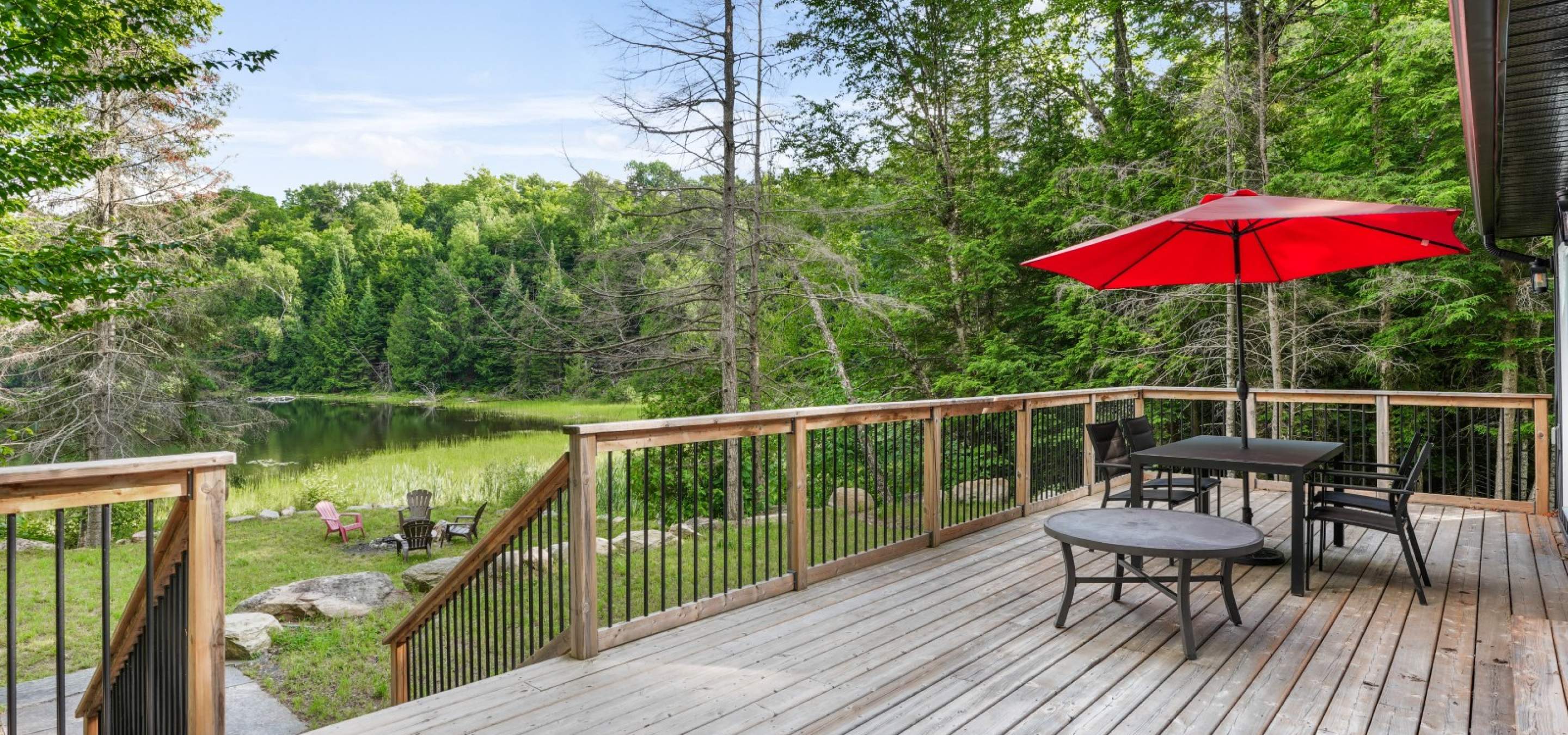 Deck looking out over the lake