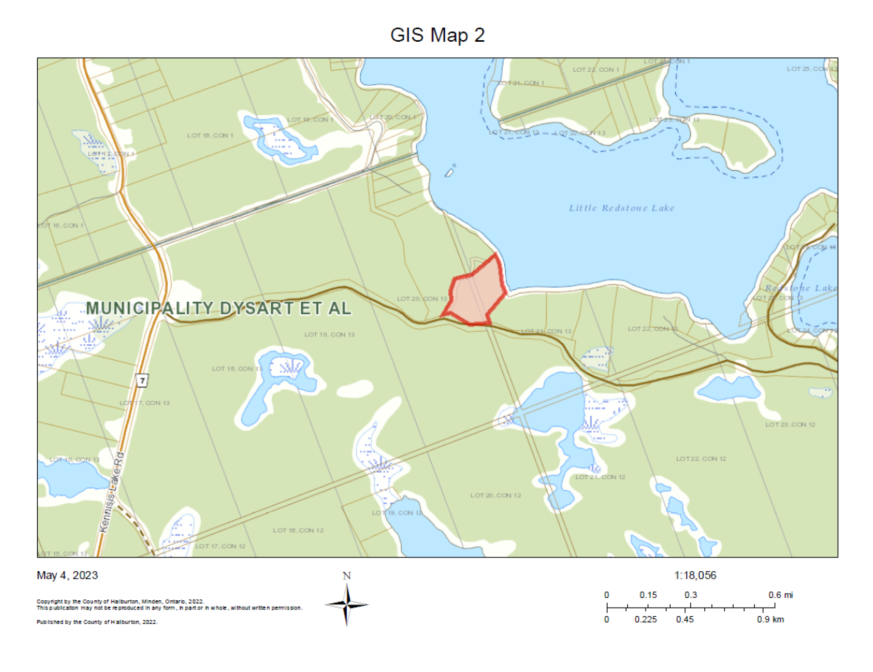 Blue Heron Trail on Little Redstone GIS Map.png